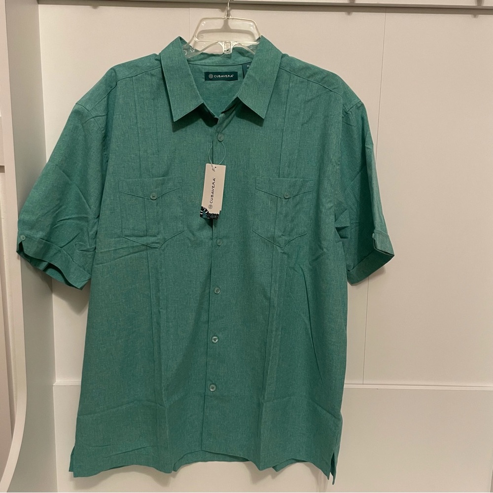 Cubavera XL Teal Shirt